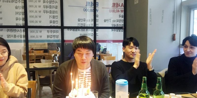 Etourism staff Nell's birthday party