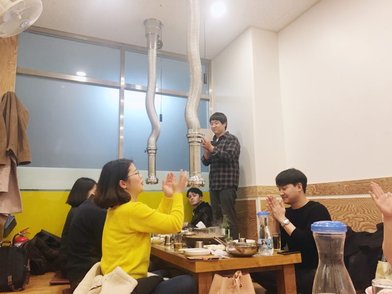 Monthly company dinner for Amela’s farewell party