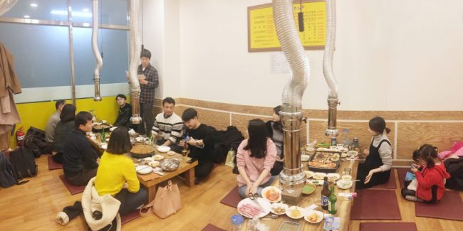 Monthly company dinner for Amela’s farewell party