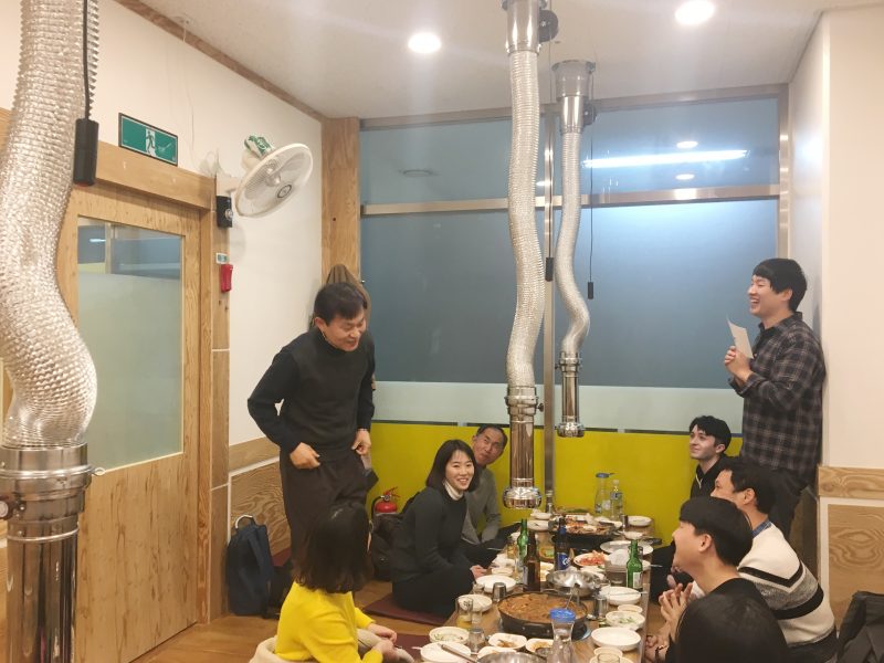 Monthly company dinner for Amela’s farewell party