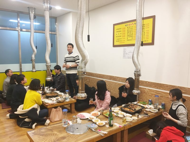 Monthly company dinner for Amela’s farewell party