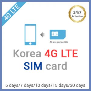 Korea 4G LTE SIM card