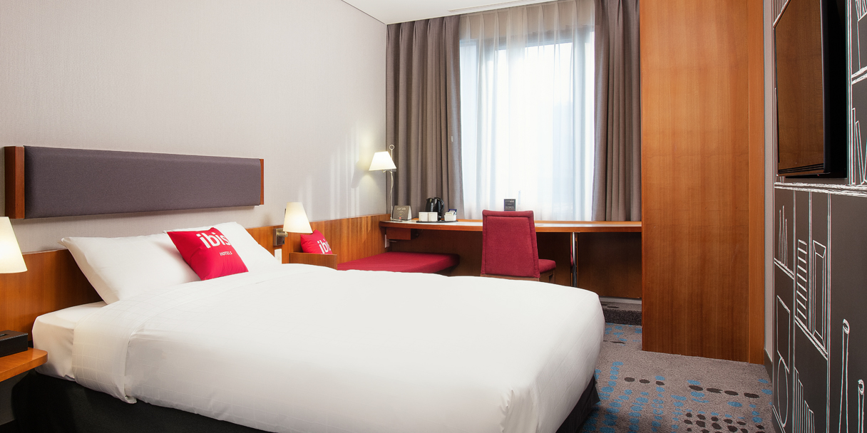 Стандартный двухместный номер Ibis Styles Ambassador Myeongdong с XNUMX кроватью