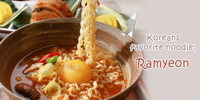 Koreans favorite noodle, Ramyeon