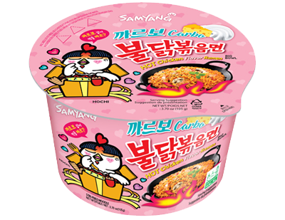 Ramyeon Carbonara со вкусом острой курицы, большая чаша