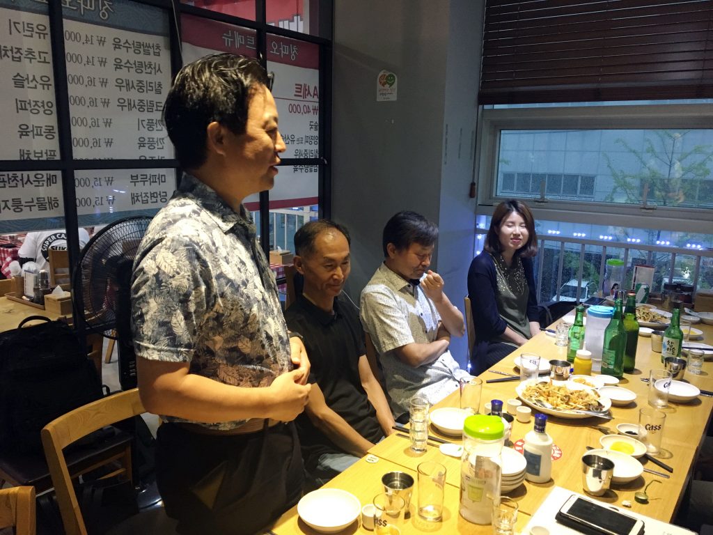 2018 August, Korea Tour Agent Etourism Monthly Company Dinner