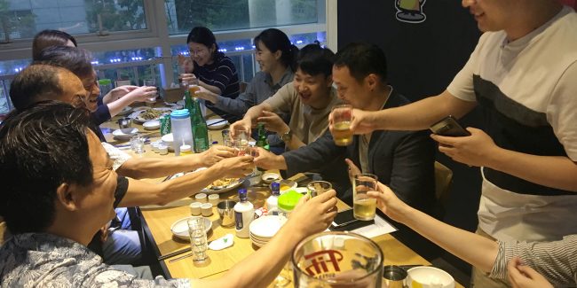 2018 August, Korea Tour Agent Etourism Monthly Company Dinner