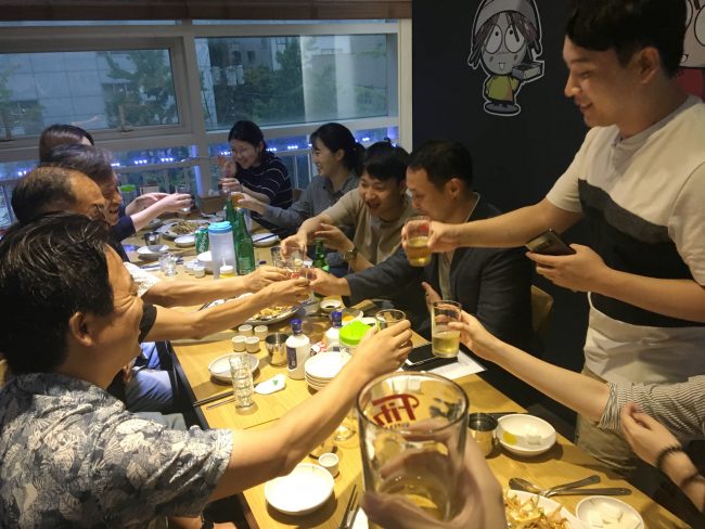 2018 August, Korea Tour Agent Etourism Monthly Company Dinner 2018 August, Korea Tour Agent Etourism Monthly Company Dinner