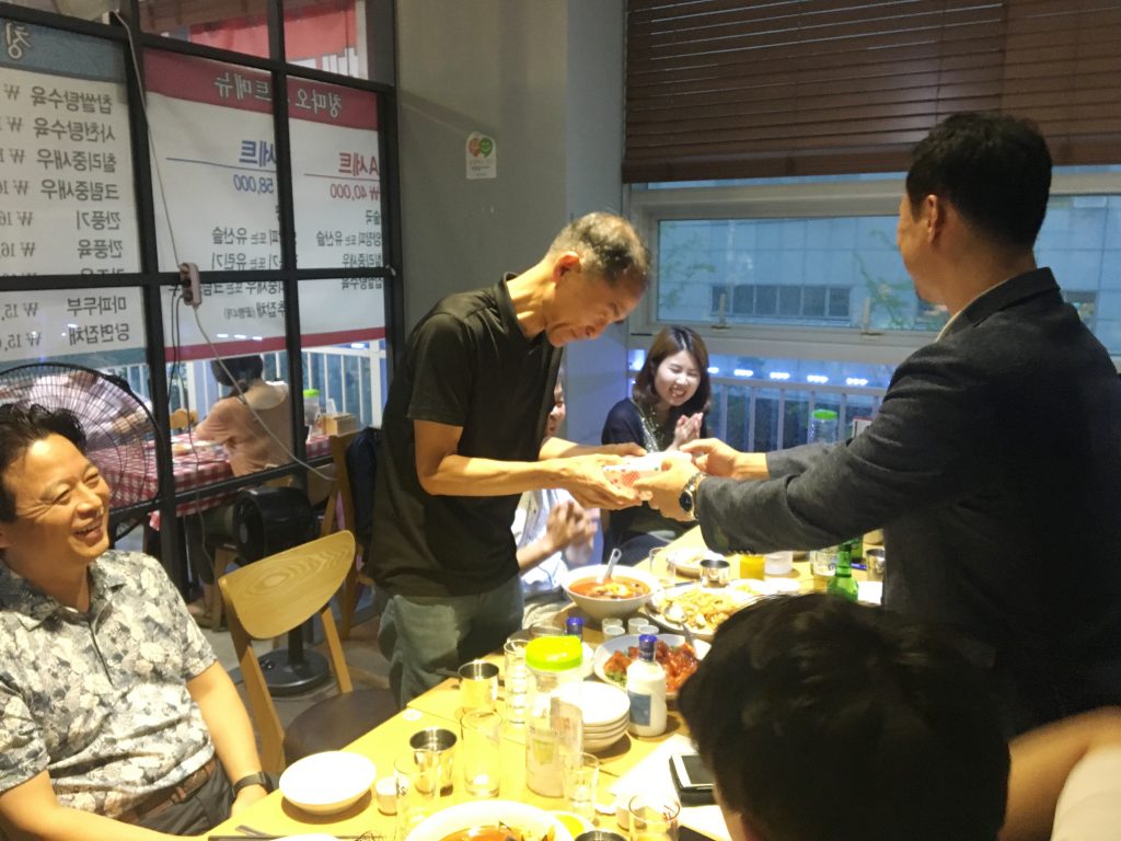 2018 August, Korea Tour Agent Etourism Monthly Company Dinner