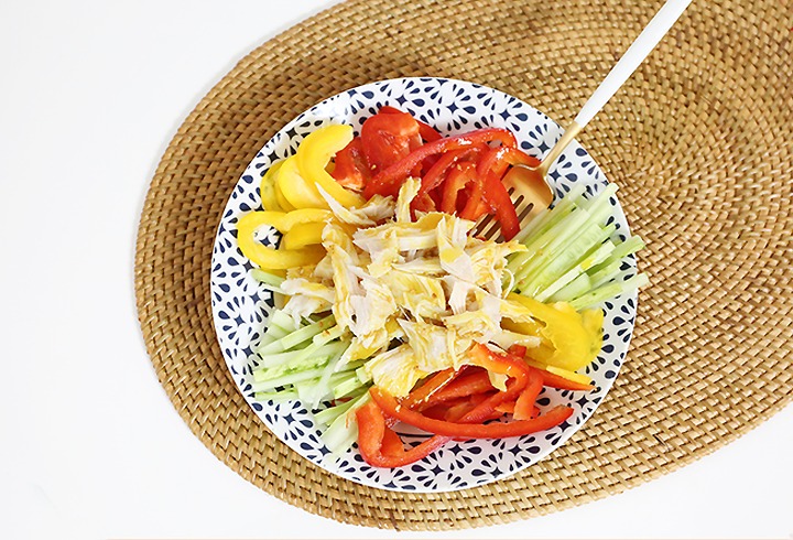 Cold Chicken Salad with Ginseng