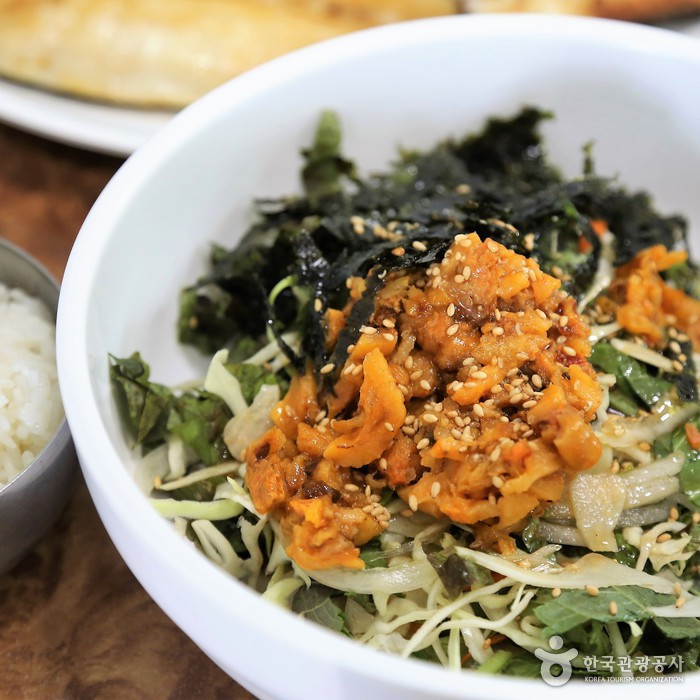 Пибимпап с морепродуктами