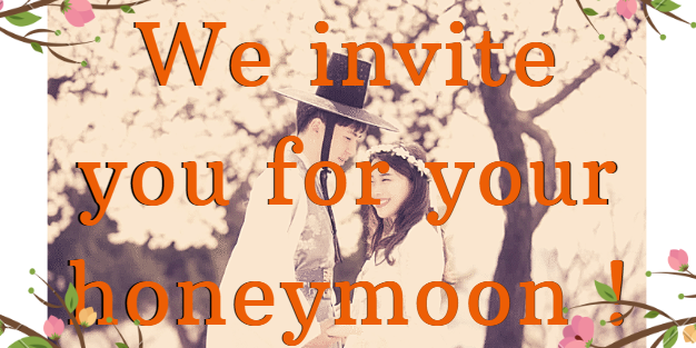 Honneynoon invitation