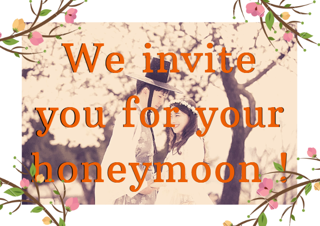 Honneynoon invitation