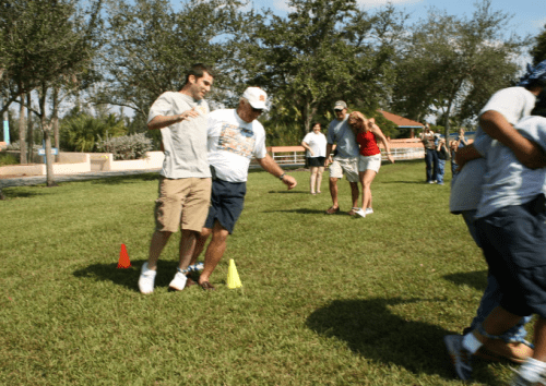 Three legged race