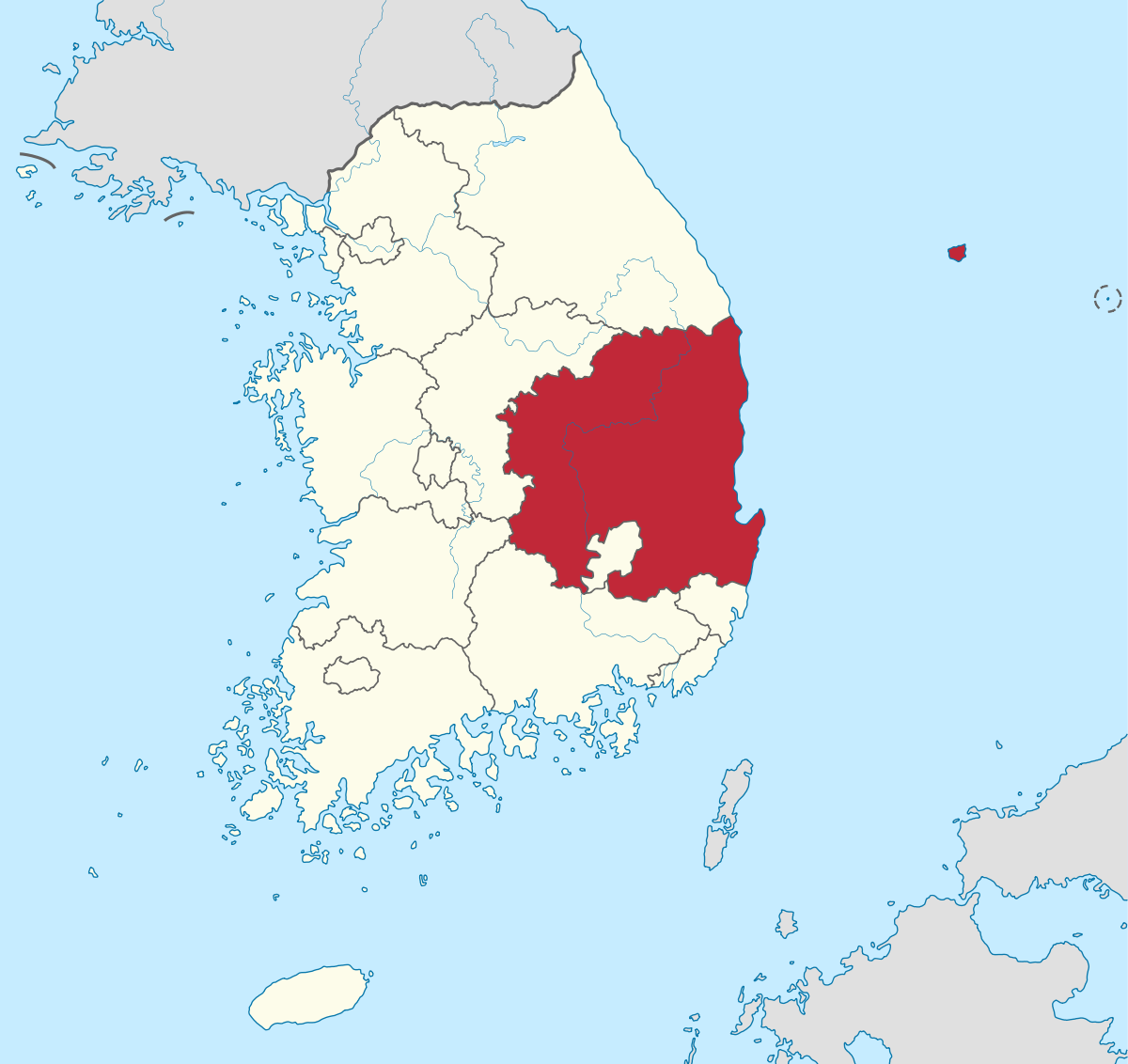 Gyeongbuk Province - Map