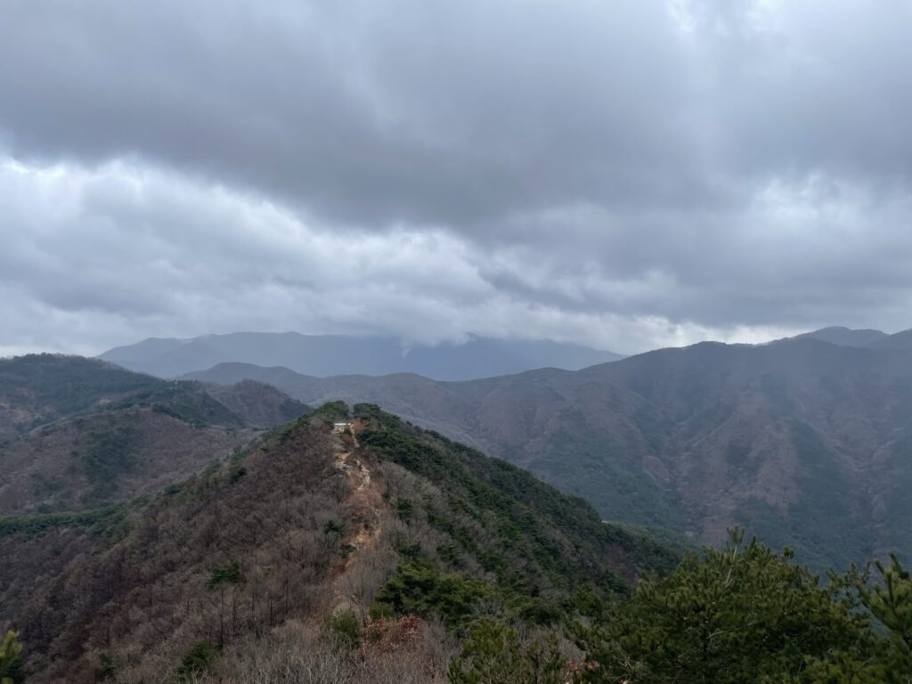 View from trail of Apsan Mountain