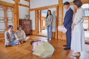 Seollal Ceremony Bowing