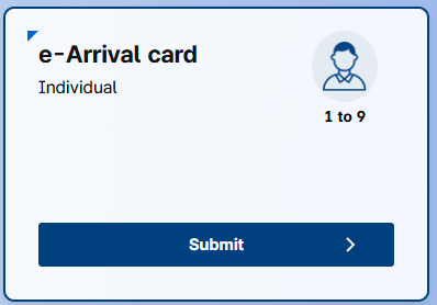 Arrival card